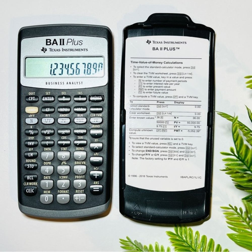 Texas Instruments TI Advanced Financial Calculator (BA II Plus)